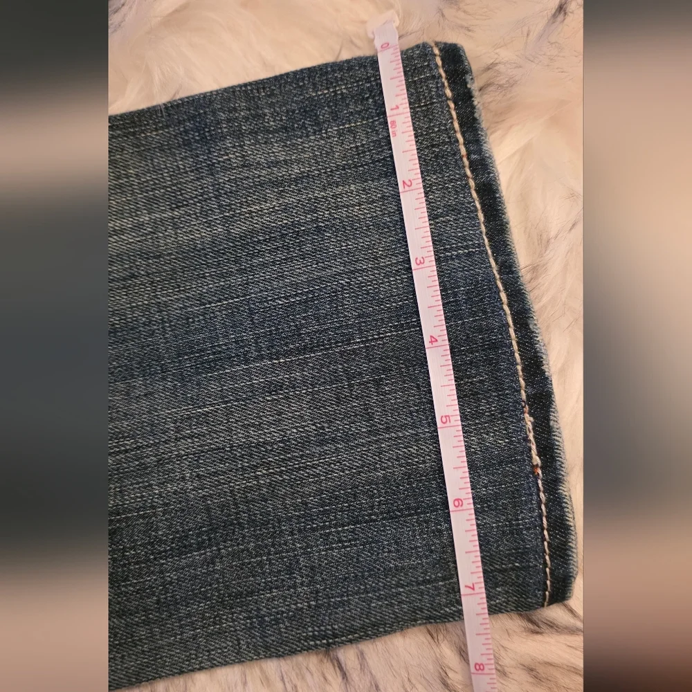 Rock Revival Noel Bootcut Jeans Size 26 Heavy Stitch Distressed Like New